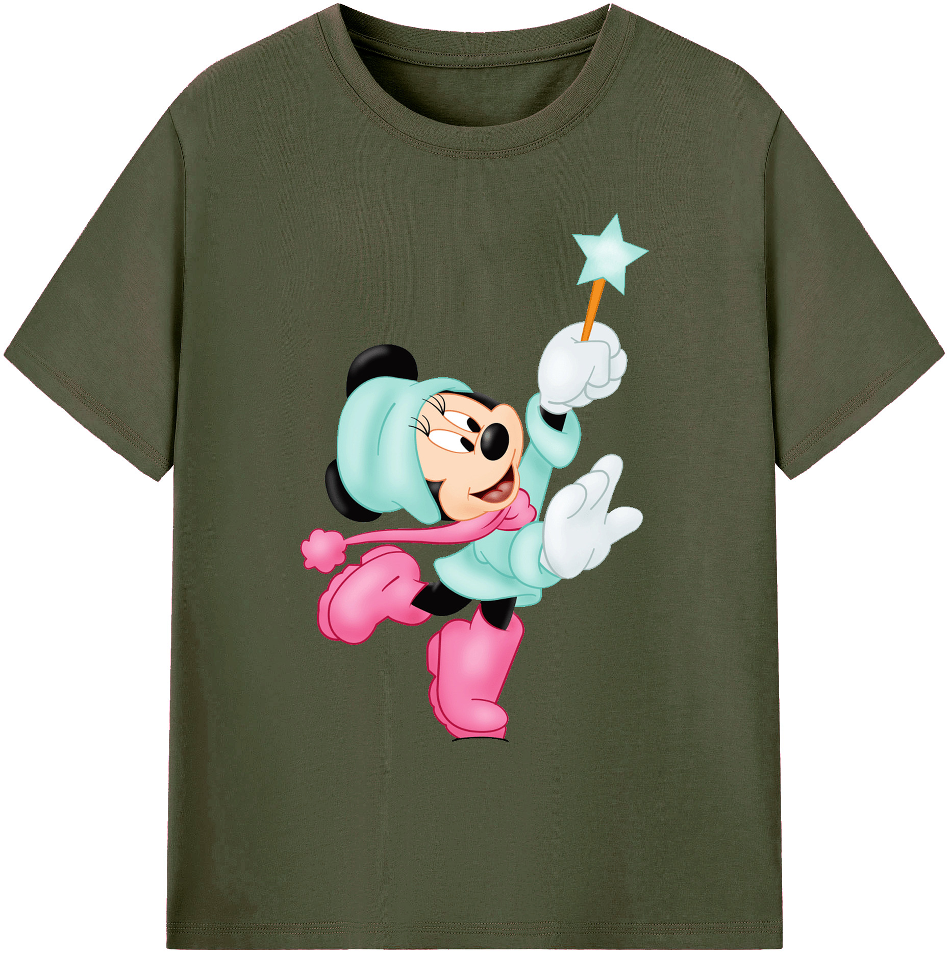 ミッキーマウス Mickey Mouse 綿100％ メンズ半袖Tシャツ｜肌触りやわらか＆通気性